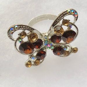 Adjustable Butterfly Fashion  Ring